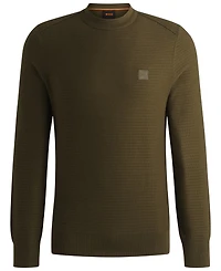 Boss by Hugo Boss Men's Logo Patch Regular-Fit Sweater
