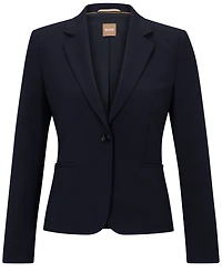 Boss by Hugo Boss Women's Virgin Wool Regular-Fit Button-Up Jacket