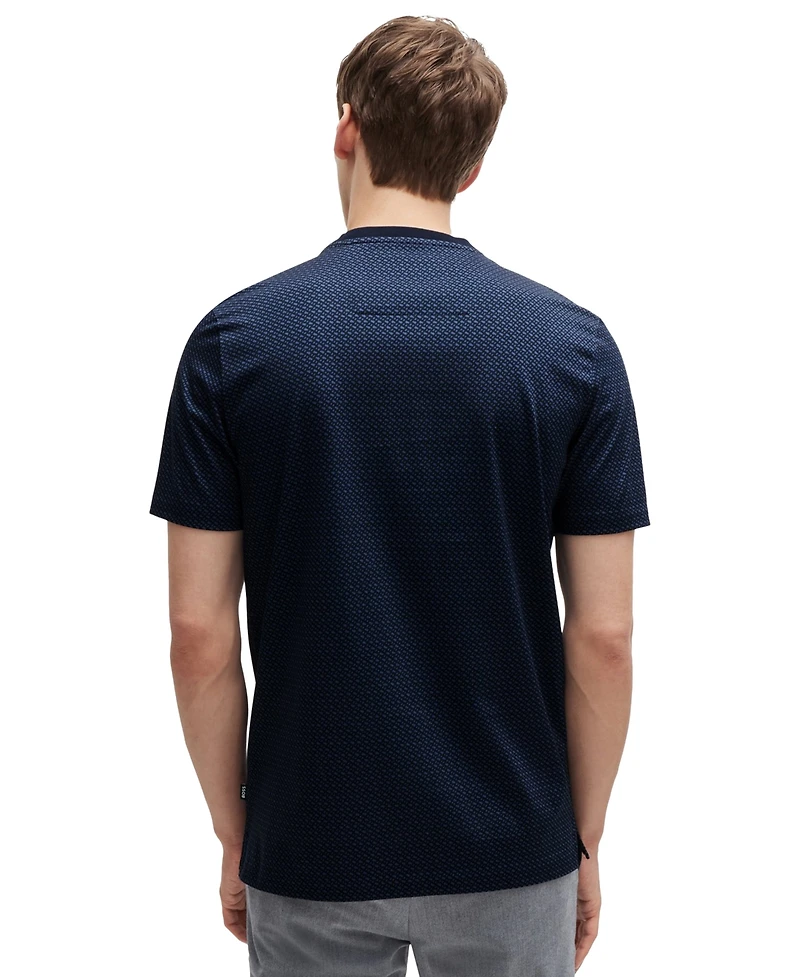 Boss by Hugo Boss Men's Two-Tone Monogram T-Shirt