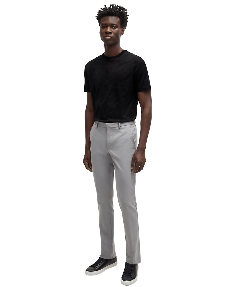 Boss by Hugo Men's Houndstooth Jacquard T-Shirt