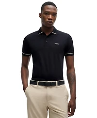 Boss by Hugo Men's Contrast Trim Slim-Fit Polo Shirt