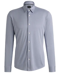 Boss by Hugo Boss Men's Patterned Performance Slim-Fit Dress Shirt
