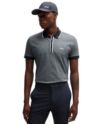 Boss by Hugo Men's Striped Trim Polo Shirt
