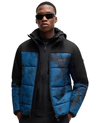 Boss by Hugo Boss Men's Logo Water-Repellent Puffer Jacket