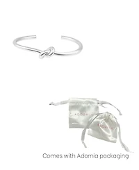 Adornia Silver Knot Cuff Bracelet