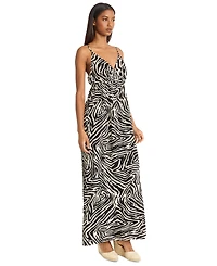 The Good Journey Women's Printed Surplice-Neck Maxi Dress