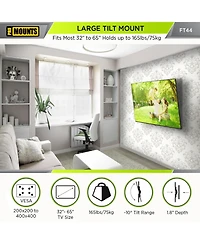 ProMounts Tilt Tv Wall Mount for TVs 32"