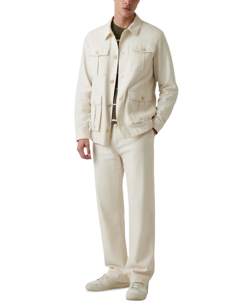 Guess Men's Saharian Regular-Fit Twill Shirt Jacket