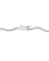 Wrapped in Love Diamond Wavy Tennis Bracelet (1 ct. tw) in 14k White Gold, Exclusively at Macy's