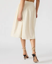 Steve Madden Women's Brooklyn Shirred Midi Skirt