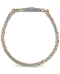 Esquire Men's Jewelry Two-Toned Curb Link Chain Bracelet, Exclusively for Macy's