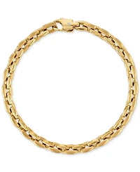 Esquire Men's Jewelry Rounded Box Link Chain Bracelet, Exclusively for Macy's