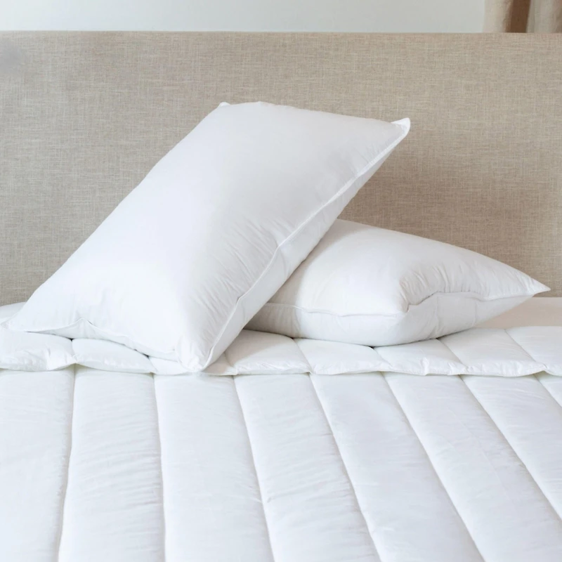 2 Pack Medium Down & Feather Chamber Bed Pillow