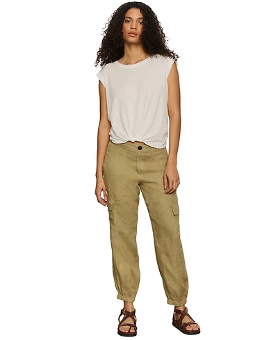 Sanctuary Women's Knot-Front Crewneck Muscle Tee