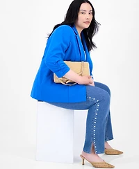 I.n.c. International Concepts Plus Size 3/4-Sleeve Blazer, Created for Macy's