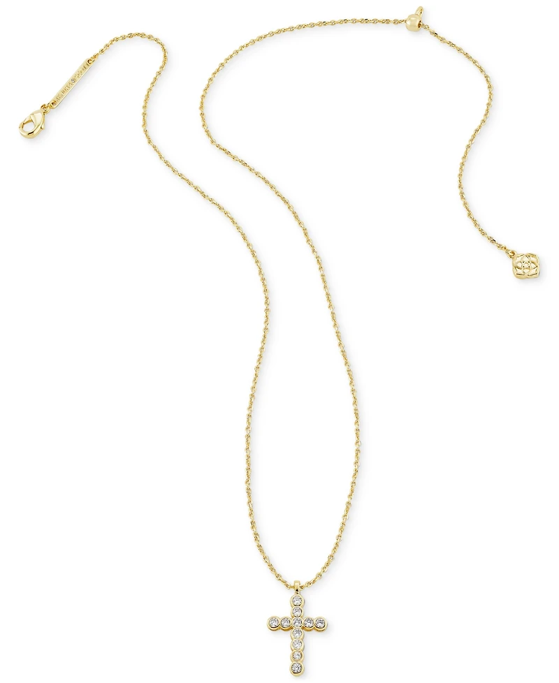 Kendra Scott 14k Gold-Plated Crystal Cross 19" Pendant Necklace
