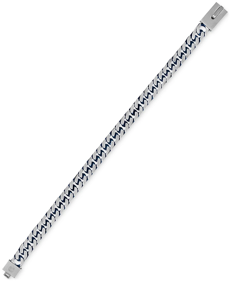 Esquire Men's Jewelry Two-Toned Curb Link Chain Bracelet, Exclusively for Macy's