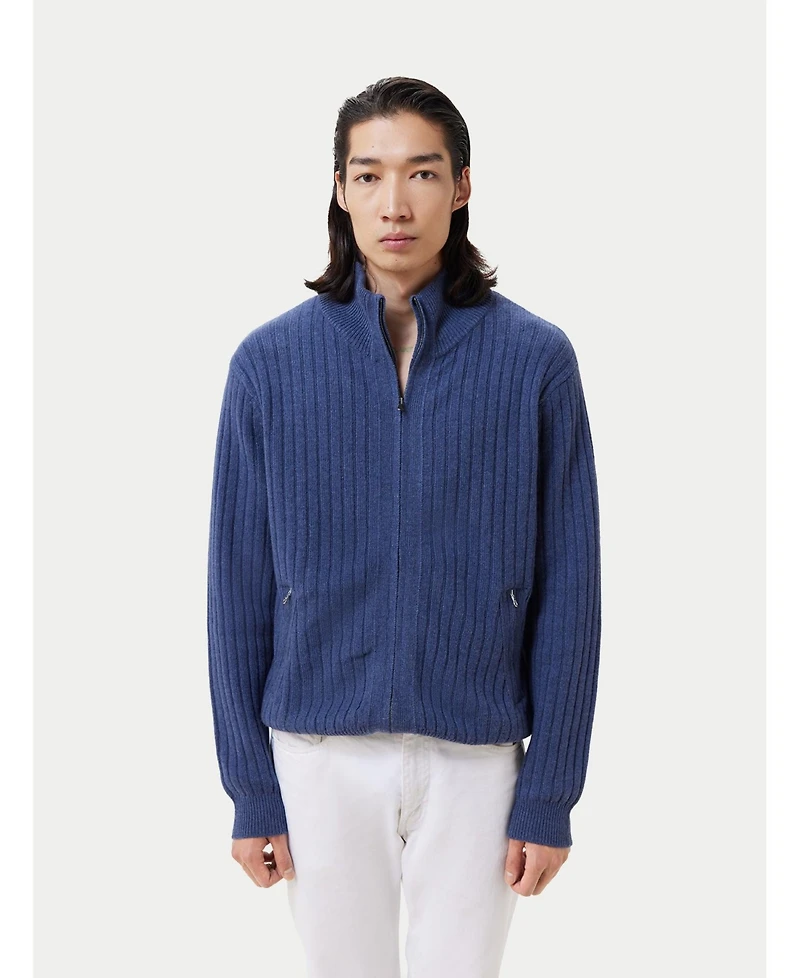 Gobi Cashmere Men's Full-Zipper Cashmere Cardigan