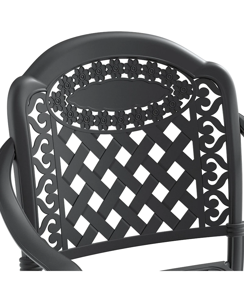 Streamdale 7-Piece Aluminum Dining Set with Swivel Chairs