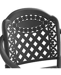Streamdale 7-Piece Aluminum Dining Set with Swivel Chairs