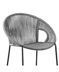 Low Back Metal Outdoor Counter Height Bar Chair with Footrest – Perfect for Patio