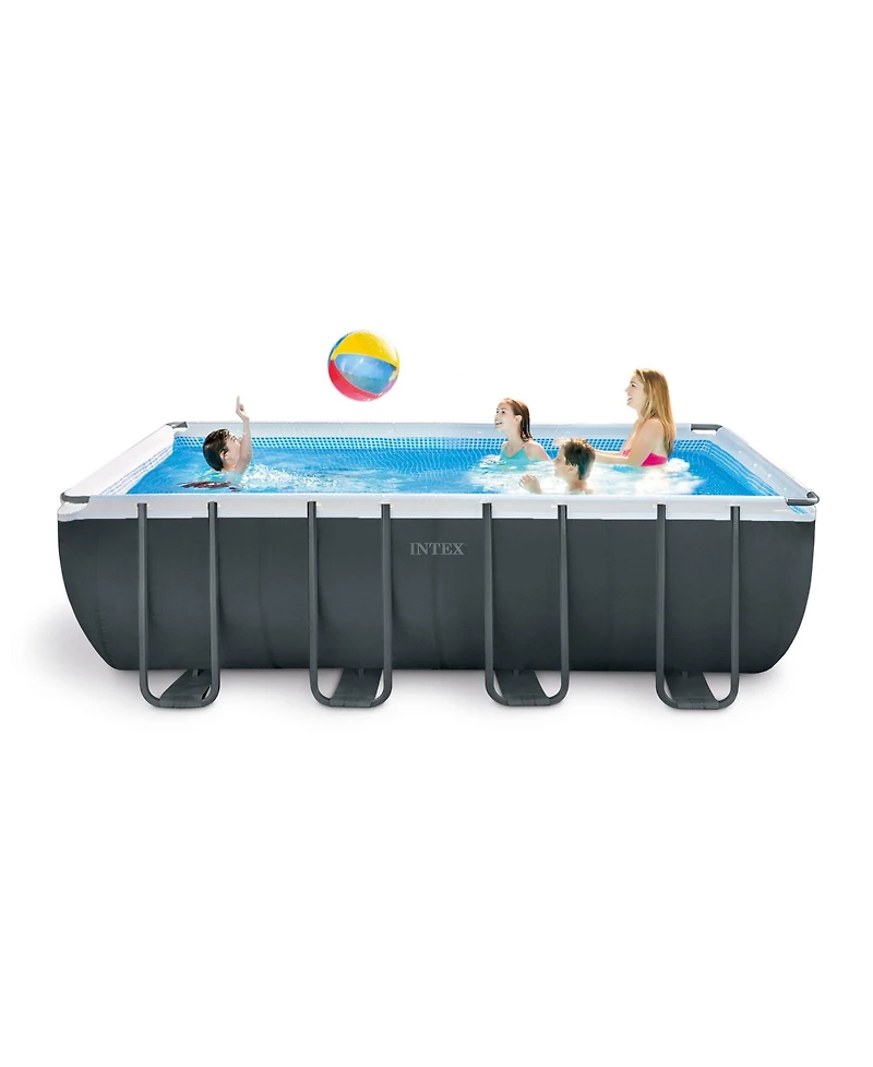 Intex Ultra 18'x 9'x52" Ultra Xtr Rectangular Frame Swimming Pool & Solar Cover