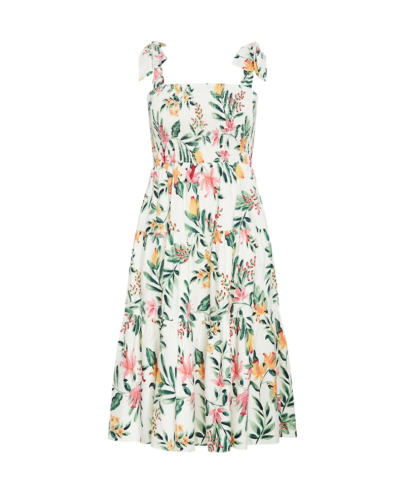 City Chic Plus Haven Print Midi Dress