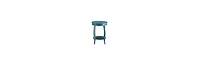 Round Solid Wood End Table with Shelf – Classic Design and Extra Storage