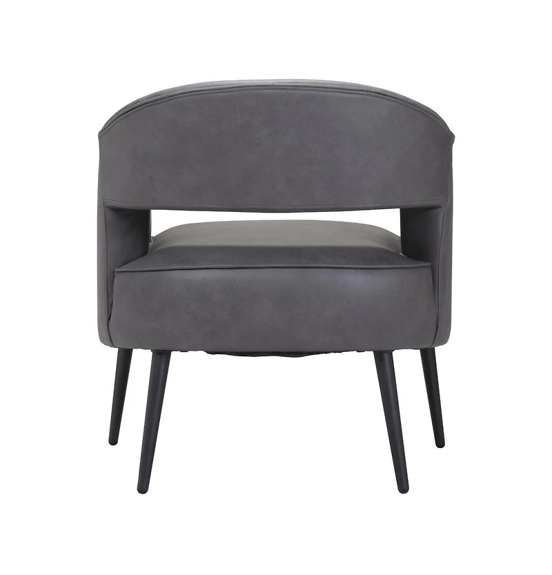 Faux Leather and Gold Armchair for Stylish Living Room or Office Decor