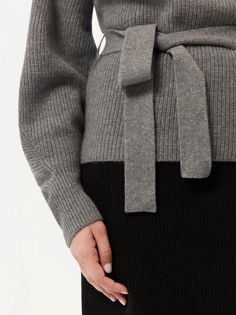 Gobi Cashmere Women's Belted Turtleneck