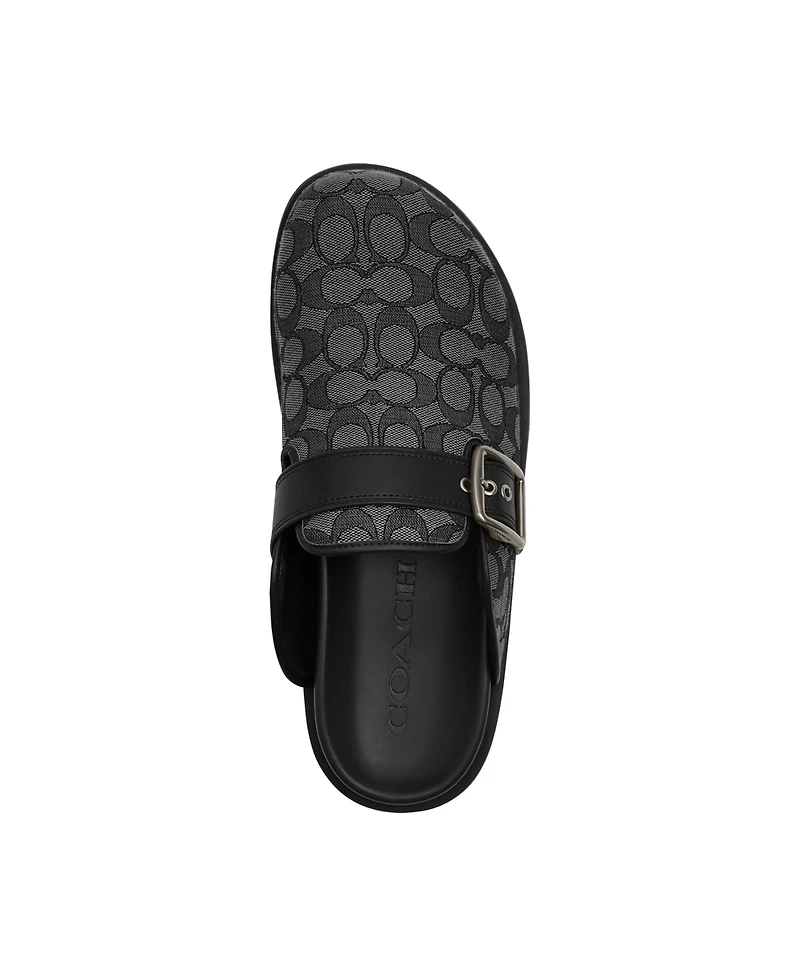 Coach Men's Signature Jacquard Slip On Clog