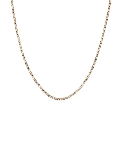 By Adina Eden Classic Thin Tennis Necklace