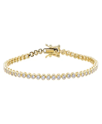 By Adina Eden Bezel Tennis Bracelet