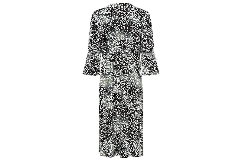 Olsen Women's Animal Print Bell Sleeve Dress
