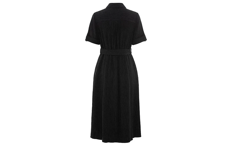 Olsen Women's Crinkle A-Line Shirt Dress