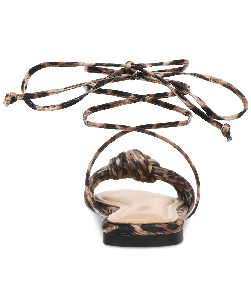 On 34th Women's Jenniee Knot Lace-Up Flat Sandals, Exclusively at Macy's