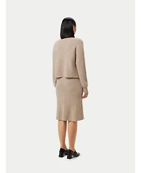 Gobi Cashmere Women's Midi Flared Skirt