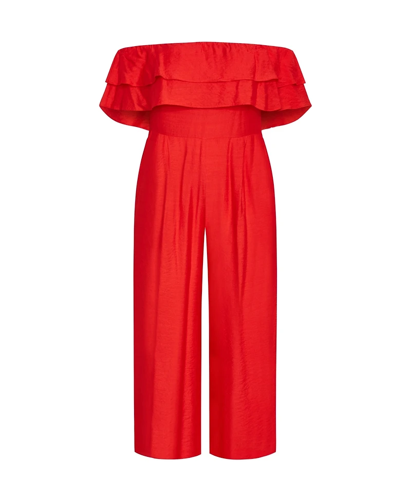 City Chic Plus Poppy Jumpsuit