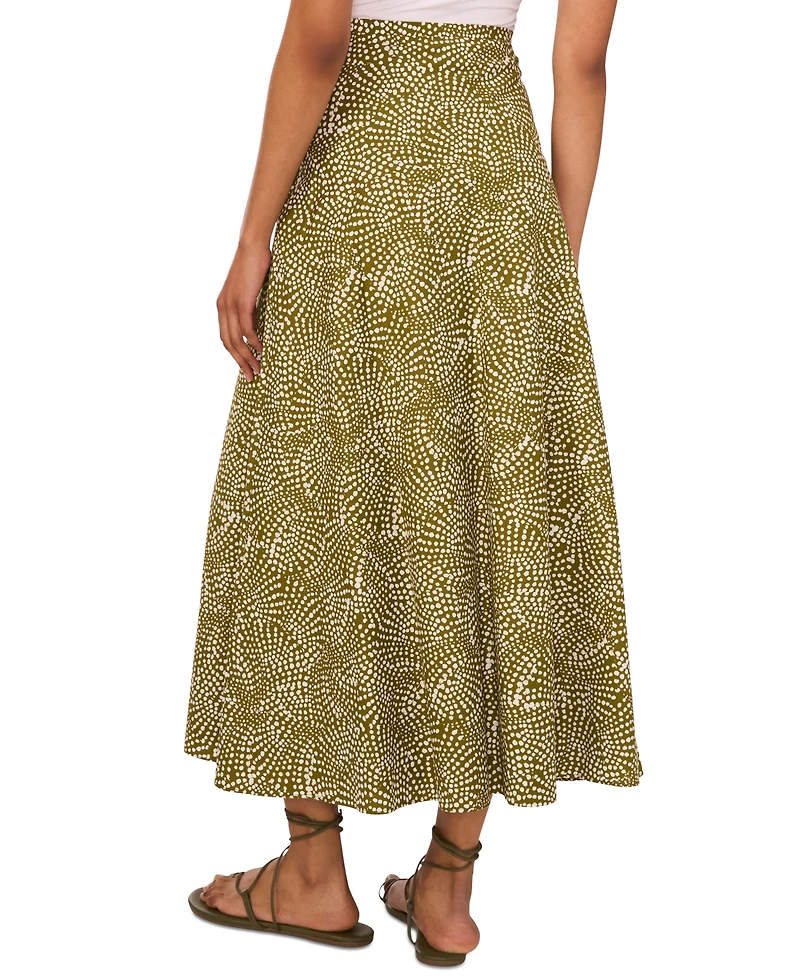 1.state Women's Cotton Printed Maxi Skirt