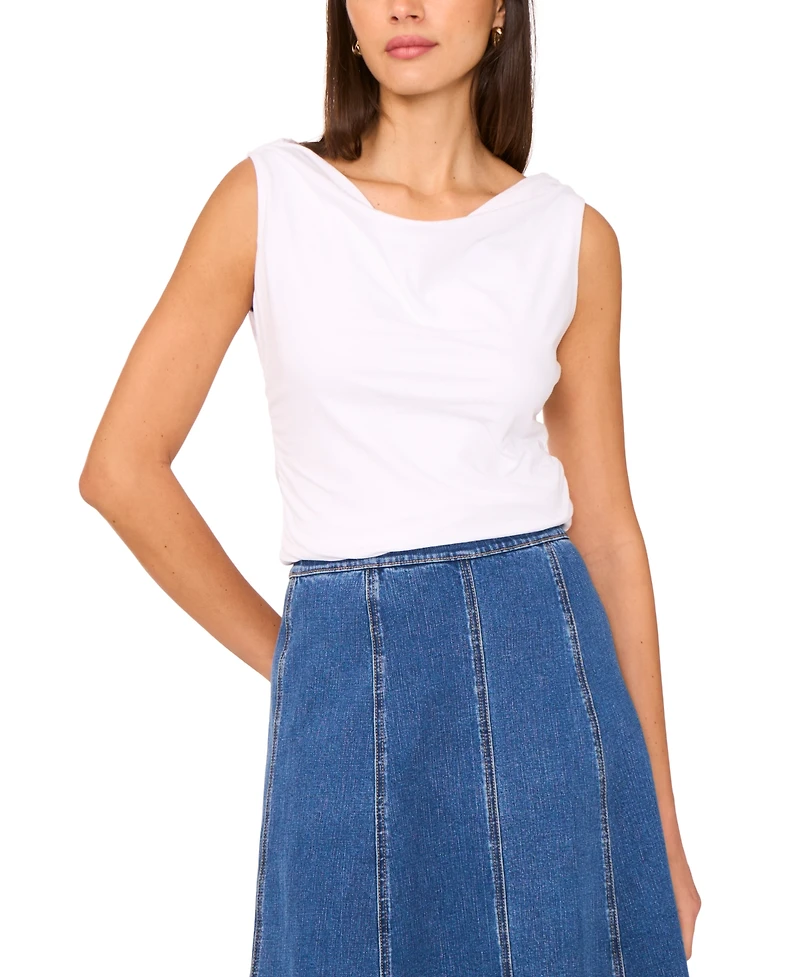 1.state Women's Double Cowl-Neck Tank