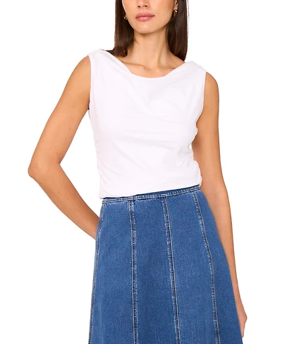 1.state Women's Double Cowl-Neck Tank