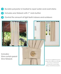Room-Darkening Curtain Panel with Grommet Top - 52 x in