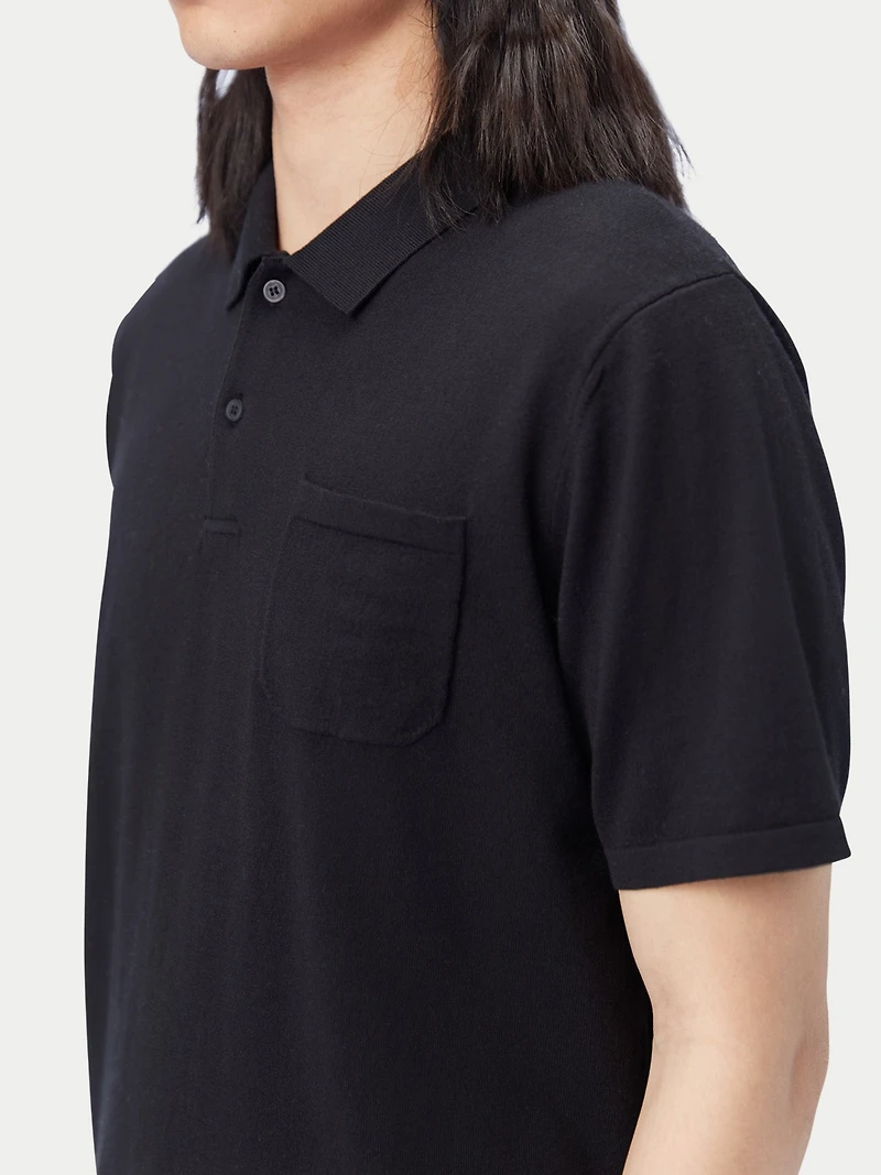 Gobi Cashmere Men's Cotton Silk Blend Polo T-Shirt