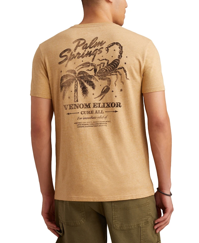 Lucky Brand Men's Palm Springs Venom Elixor Short Sleeve Crewneck Graphic T-Shirt