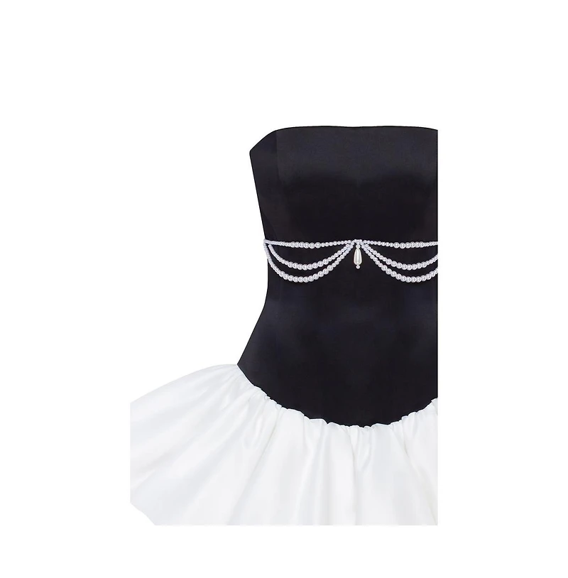 Milla Women's Swan-like mini corset dress