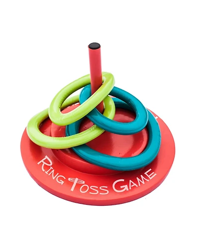 Trc Recreation Floating Foam Ring Toss Swimming Pool Game with 4 Rings, Orange