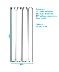 Contemporary Styles Indoor/Outdoor Curtain Panels with Grommet Tops