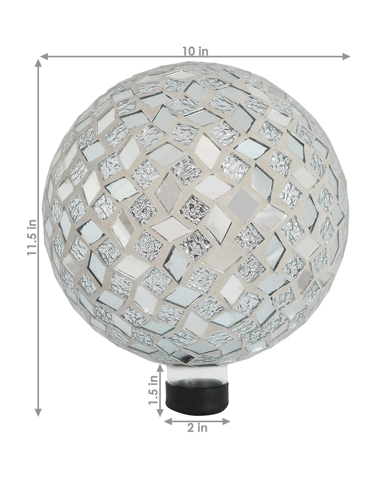 Mosaic Glass Gazing Globe - 10"