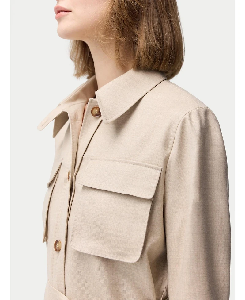 Gobi Cashmere Women's Belted Safari Jacket