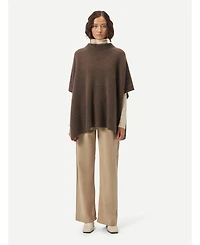 Gobi Cashmere Women's Rib-Knit Cashmere Poncho